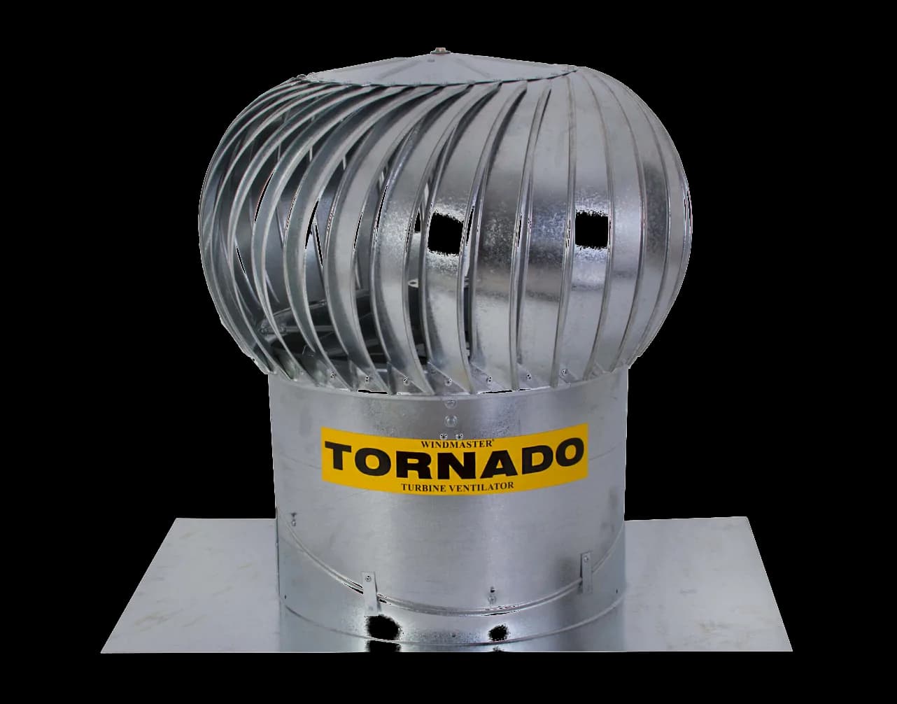 Extracteur statique Tornado Windmaster — turbine ventilateur en acier galvanisé
